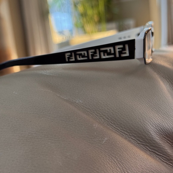 Fendi black and white Eyeglasses